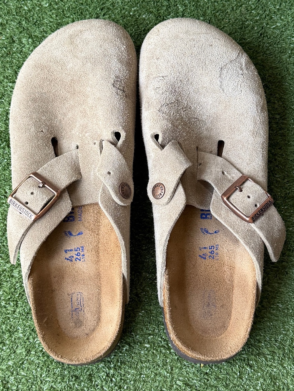 Birkenstock Boston Gray Suede Women’s Clogs